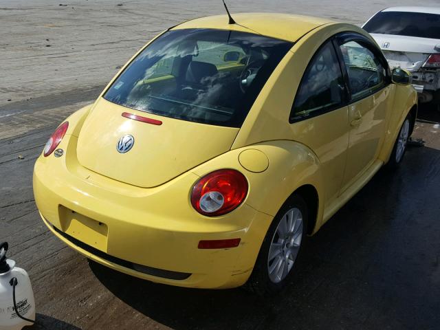 3VWPW31C18M509074 - 2008 VOLKSWAGEN NEW BEETLE YELLOW photo 4