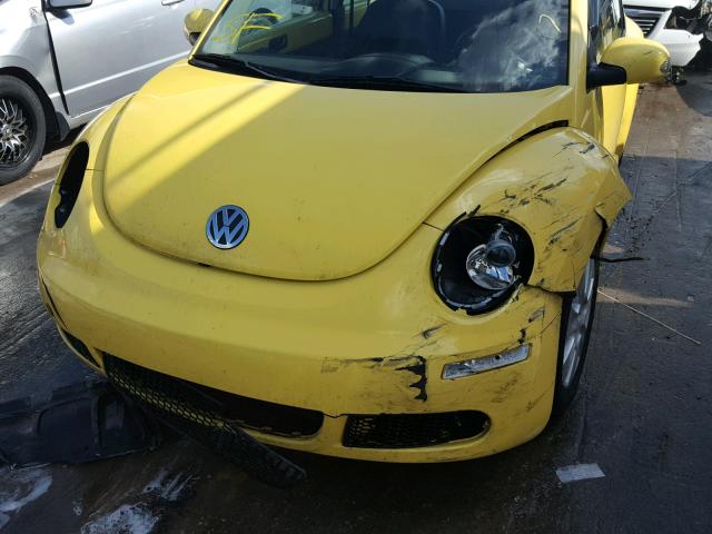 3VWPW31C18M509074 - 2008 VOLKSWAGEN NEW BEETLE ყვითელი ფოტო 9