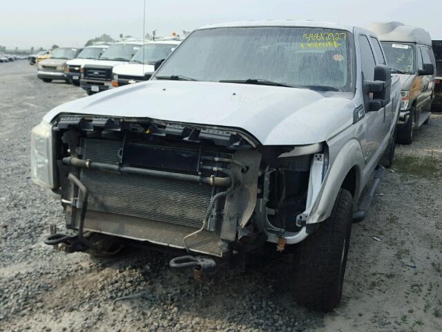 1FT7W2AT0BEB66378 - 2011 FORD F250 SUPER SILVER photo 2