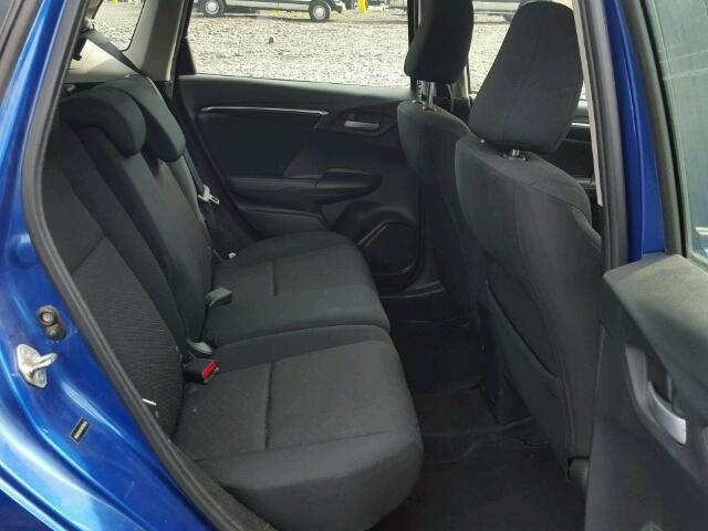 3HGGK5H87FM758618 - 2015 HONDA FIT EX BLUE photo 6