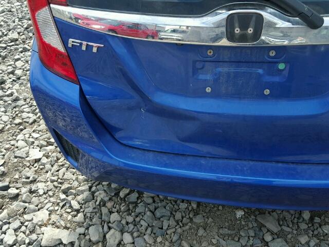 3HGGK5H87FM758618 - 2015 HONDA FIT EX BLUE photo 9