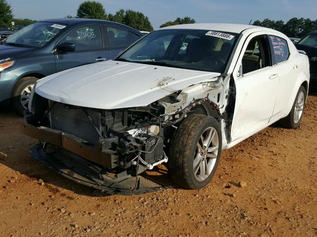 1C3CDZCB1DN556947 - 2013 DODGE AVENGER SX WHITE photo 2