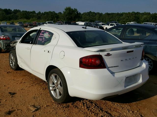 1C3CDZCB1DN556947 - 2013 DODGE AVENGER SX WHITE photo 3