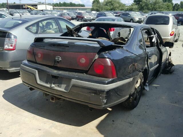 2G1WH52K439439039 - 2003 CHEVROLET IMPALA LS BLACK photo 4