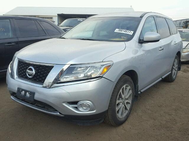 5N1AR2MM9EC674748 - 2014 NISSAN PATHFINDER SILVER photo 2