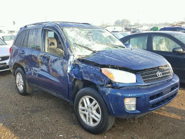 JTEHH20VX20130479 - 2002 TOYOTA RAV4 BLUE photo 1