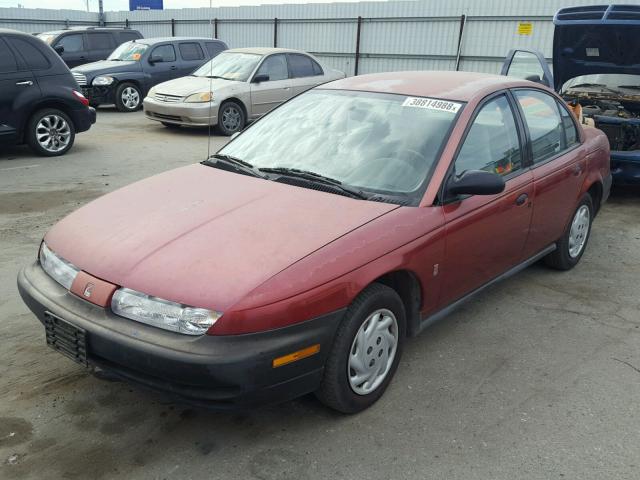 1G8ZG5280TZ257219 - 1996 SATURN SL1 MAROON photo 2