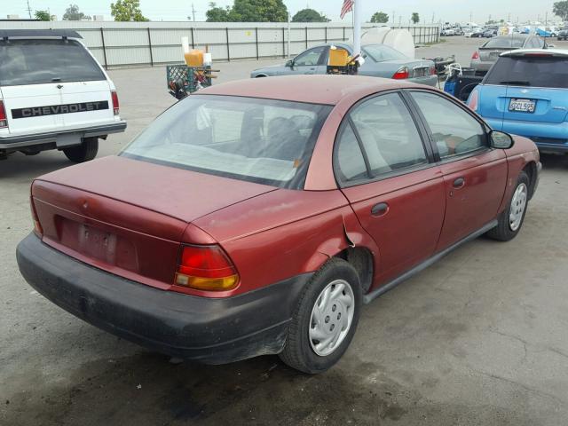 1G8ZG5280TZ257219 - 1996 SATURN SL1 MAROON photo 4