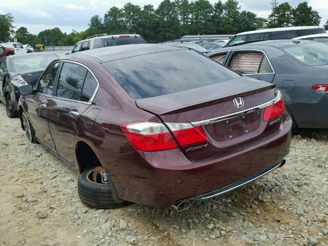 1HGCR2F50FA235827 - 2015 HONDA ACCORD SPO BURGUNDY photo 3