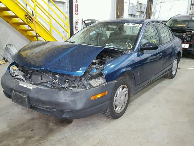1G8ZF5288YZ129871 - 2000 SATURN SL Niebieski zdjęcie 2