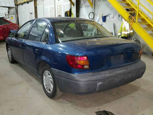 1G8ZF5288YZ129871 - 2000 SATURN SL Niebieski zdjęcie 3