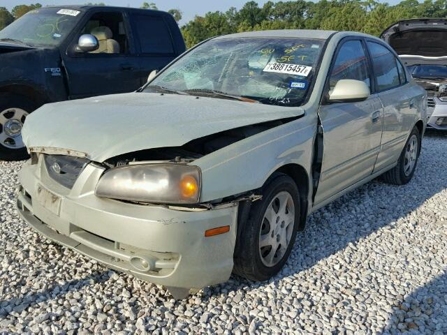 KMHDN46D04U917180 - 2004 HYUNDAI ELANTRA GL GRAY photo 2