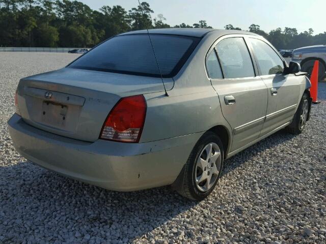 KMHDN46D04U917180 - 2004 HYUNDAI ELANTRA GL GRAY photo 4