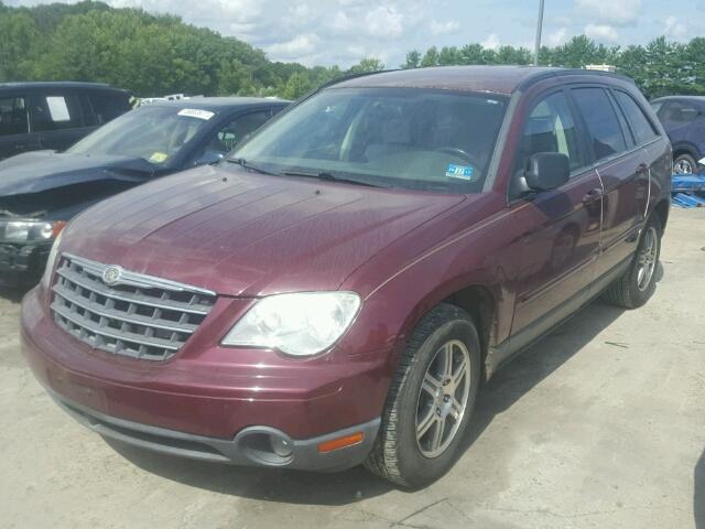 2A8GM68X38R650040 - 2008 CHRYSLER PACIFICA T BURGUNDY photo 2