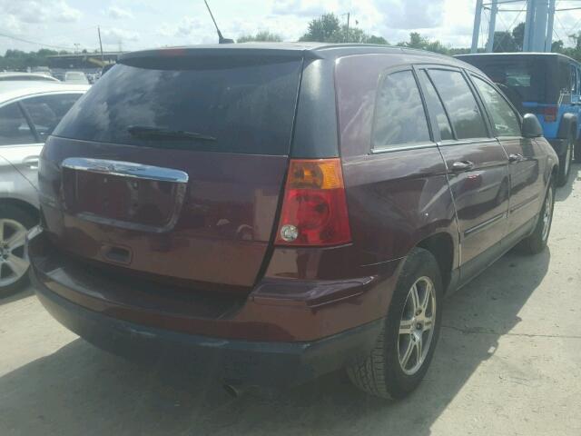 2A8GM68X38R650040 - 2008 CHRYSLER PACIFICA T BURGUNDY photo 4