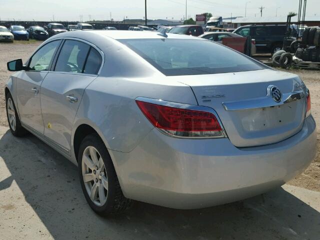 1G4GD5GD6BF264120 - 2011 BUICK LACROSSE C SILVER photo 3