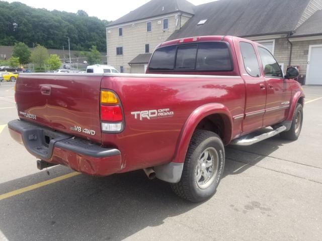 5TBBT48152S297389 - 2002 TOYOTA TUNDRA ACC RED photo 4
