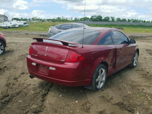 1G2AN15B277224219 - 2007 PONTIAC G5 GT RED photo 4