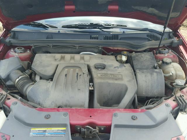 1G2AN15B277224219 - 2007 PONTIAC G5 GT RED photo 7