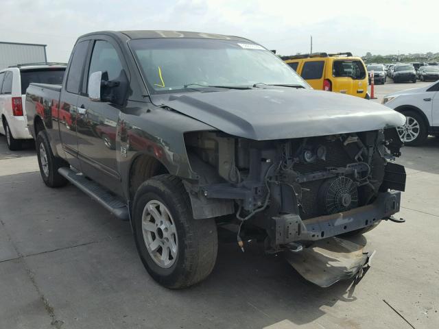 1N6AA06B74N580184 - 2004 NISSAN TITAN XE GREEN photo 1