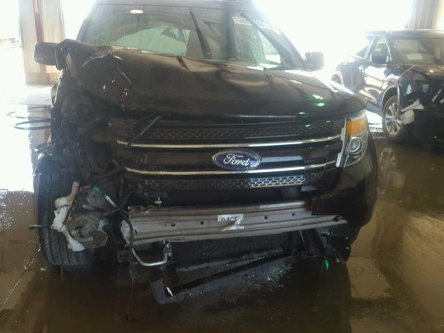 1FM5K8F84DGA50274 - 2013 FORD EXPLORER L BROWN photo 9