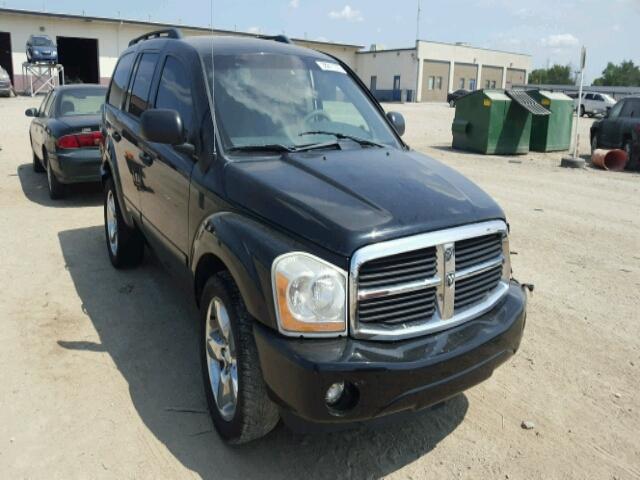 1D4HB48N05F613571 - 2005 DODGE DURANGO BLACK photo 1