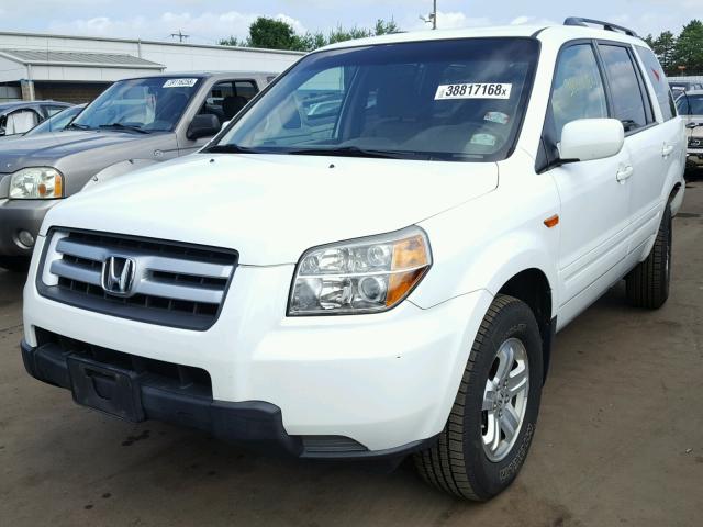 5FNYF18248B013411 - 2008 HONDA PILOT VP WHITE photo 2