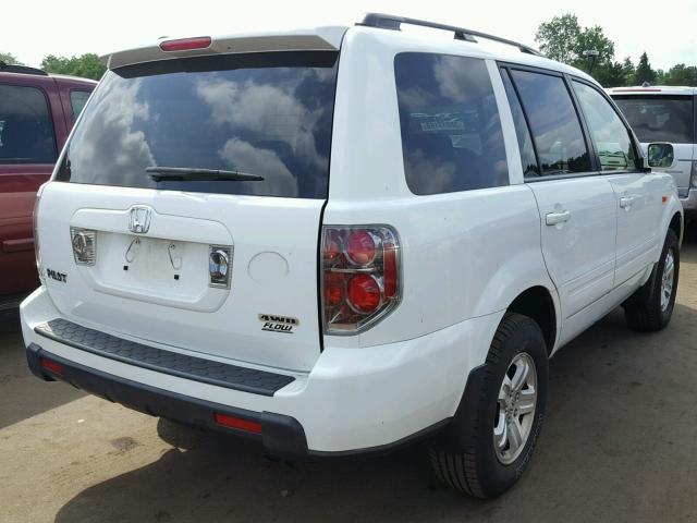 5FNYF18248B013411 - 2008 HONDA PILOT VP WHITE photo 4