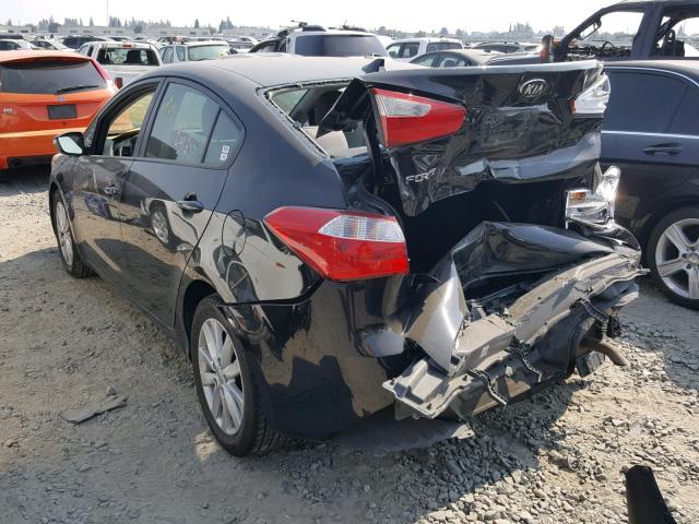 KNAFX4A67G5440260 - 2016 KIA FORTE LX BLACK photo 3