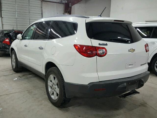 1GNKRGED0CJ137920 - 2012 CHEVROLET TRAVERSE WHITE photo 3