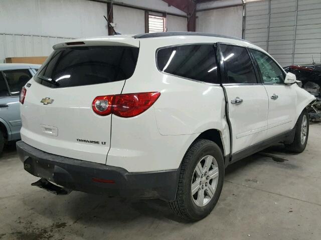 1GNKRGED0CJ137920 - 2012 CHEVROLET TRAVERSE WHITE photo 4