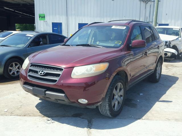 5NMSH13E27H022932 - 2007 HYUNDAI SANTA FE S RED photo 2