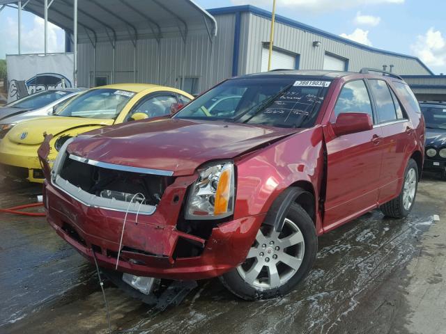 1GYEE637680141597 - 2008 CADILLAC SRX RED photo 2