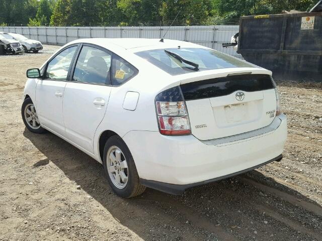 JTDKB20U340035364 - 2004 TOYOTA PRIUS WHITE photo 3