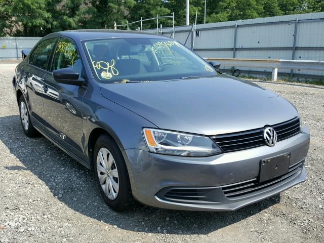 3VW2K7AJ4DM383170 - 2013 VOLKSWAGEN JETTA BASE Մոխրագույն լուսանկար 1