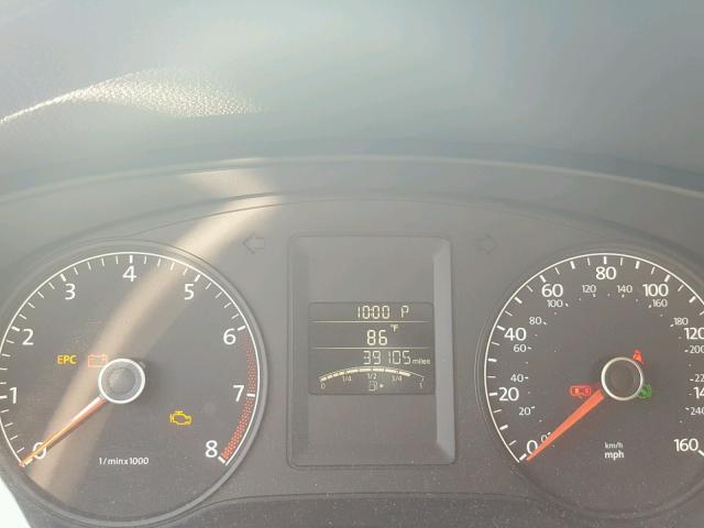 3VW2K7AJ4DM383170 - 2013 VOLKSWAGEN JETTA BASE Մոխրագույն լուսանկար 8