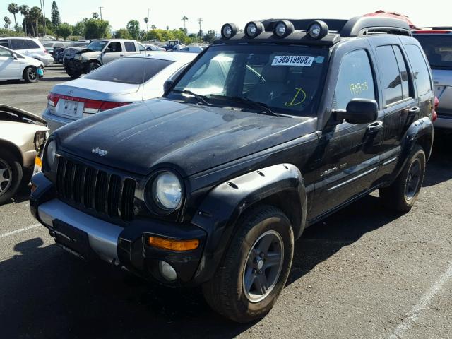 1J8GL38K73W668613 - 2003 JEEP LIBERTY RE BLACK photo 2