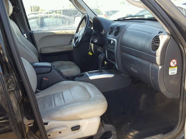 1J8GL38K73W668613 - 2003 JEEP LIBERTY RE BLACK photo 5