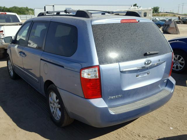 KNDMB233166031406 - 2006 KIA SEDONA EX BLUE photo 3