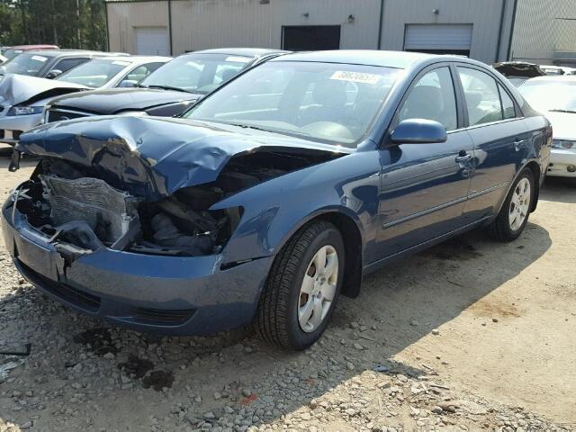 5NPET46CX7H294915 - 2007 HYUNDAI SONATA GLS BLUE photo 2