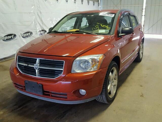 1B3HE78K57D105091 - 2007 DODGE CALIBER R/ ORANGE photo 2