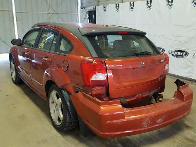 1B3HE78K57D105091 - 2007 DODGE CALIBER R/ ORANGE photo 3