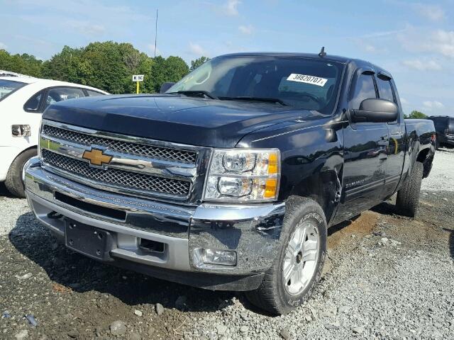 1GCRKSE76DZ189354 - 2013 CHEVROLET SILVERADO BLACK photo 2