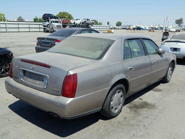 1G6KE57Y7YU163223 - 2000 CADILLAC DEVILLE DH GOLD photo 4