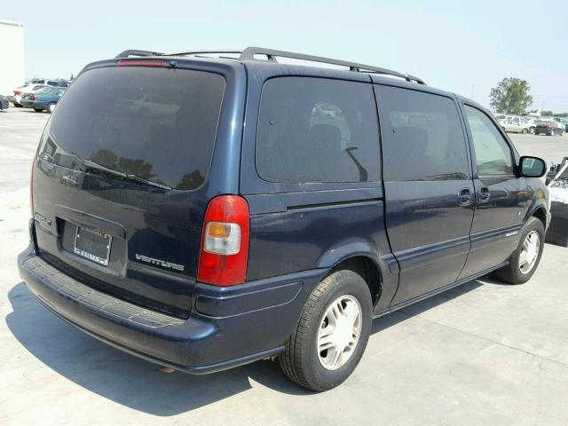 1GNDX13E5YD250517 - 2000 CHEVROLET VENTURE LU BLUE photo 4