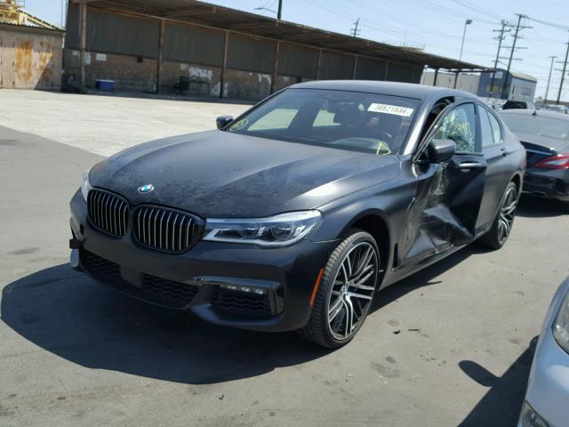 WBA7F0C30HGM22286 - 2017 BMW 750 I BLACK photo 2