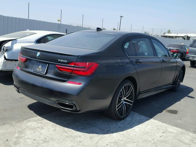 WBA7F0C30HGM22286 - 2017 BMW 750 I BLACK photo 4