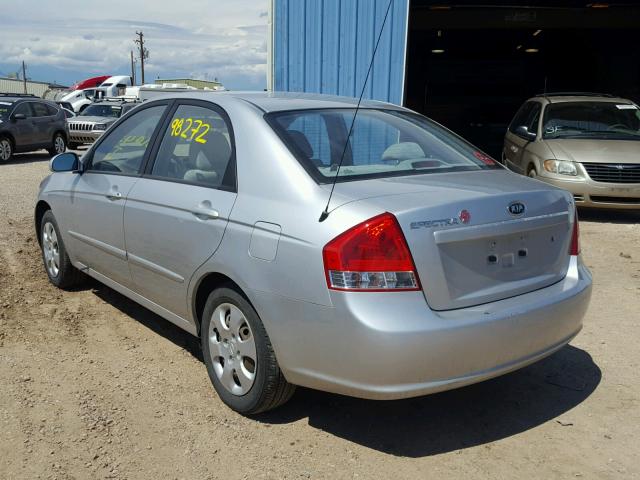 KNAFE221995614426 - 2009 KIA SPECTRA EX SILVER photo 3