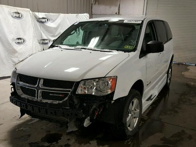 2C7WDGBG4FR642885 - 2015 DODGE GRAND CARA WHITE photo 2