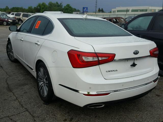 KNALN4D7XF5182585 - 2015 KIA CADENZA PR WHITE photo 3